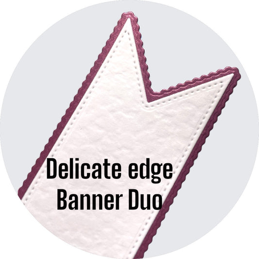 Maximumcrafts Delicate Edge Banner Duo