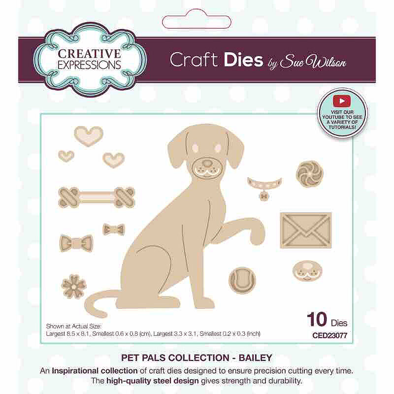 Creative Expressions Sue Wilson Pet Pals Bailey