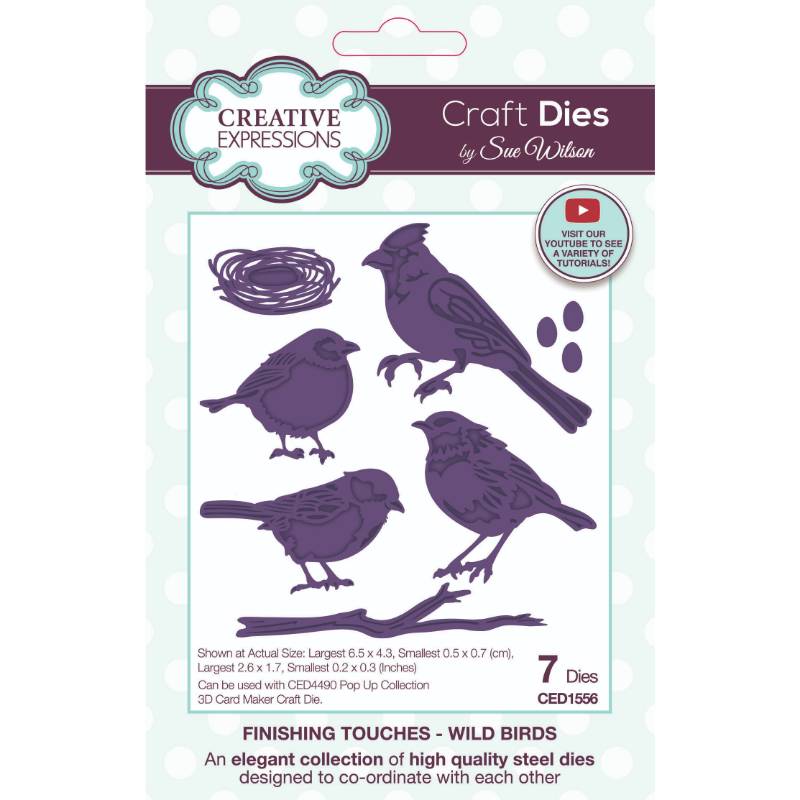 Creative Expressions Sue Wilson Finishing Touches Wild Birds