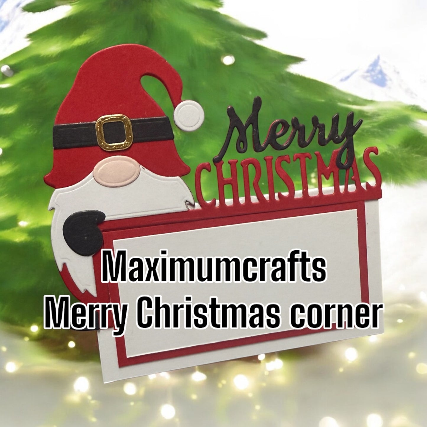 Maximumcrafts Merry Christmas corner