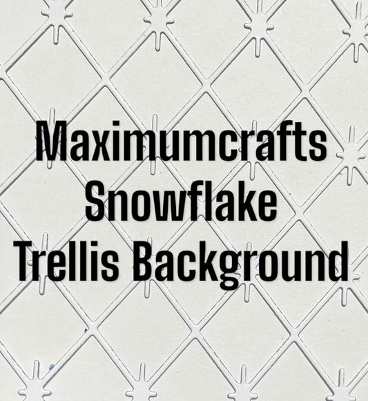 Maximumcrafts Snowflake Trellis Background die