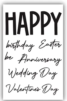 JHE1032 Happy & More! A7 Stamp Set