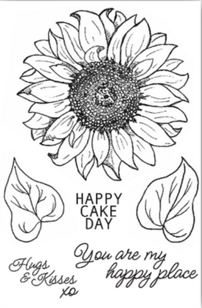 DS-PT-1059 Peter's Sunflower A6 Stamp Set