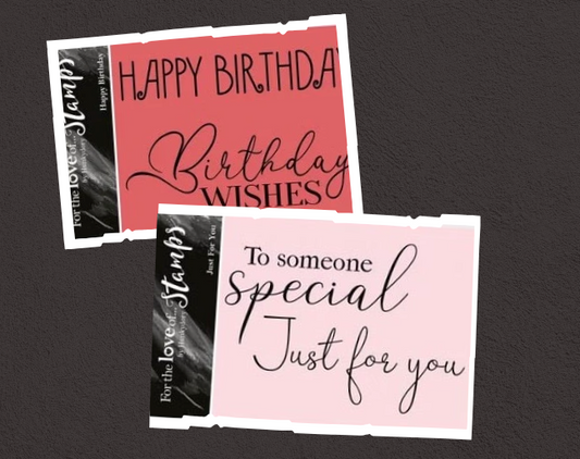 For The Love of Stamps Duo - Happy Birthday & Just For You