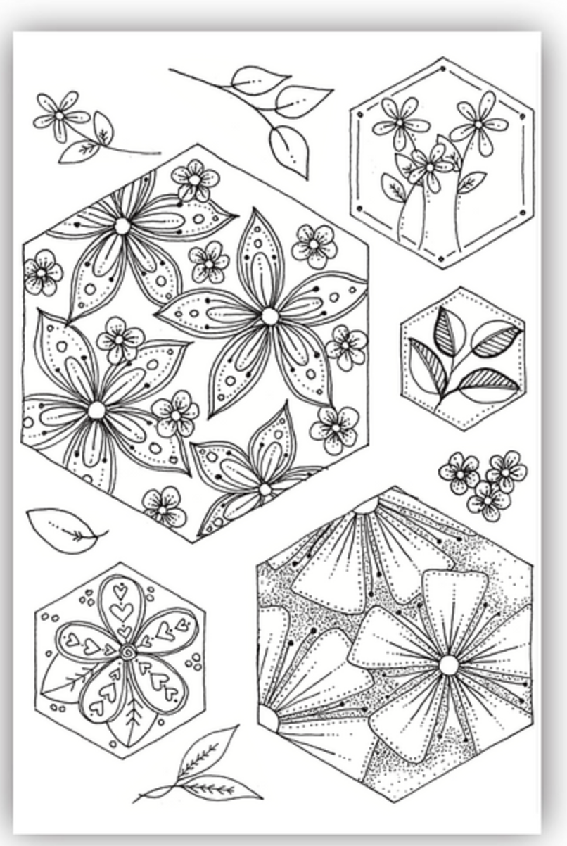 JH1080 Blooming Delightful A6 Stamp Set