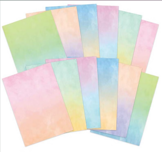 Pastel Ombré A4 card pack