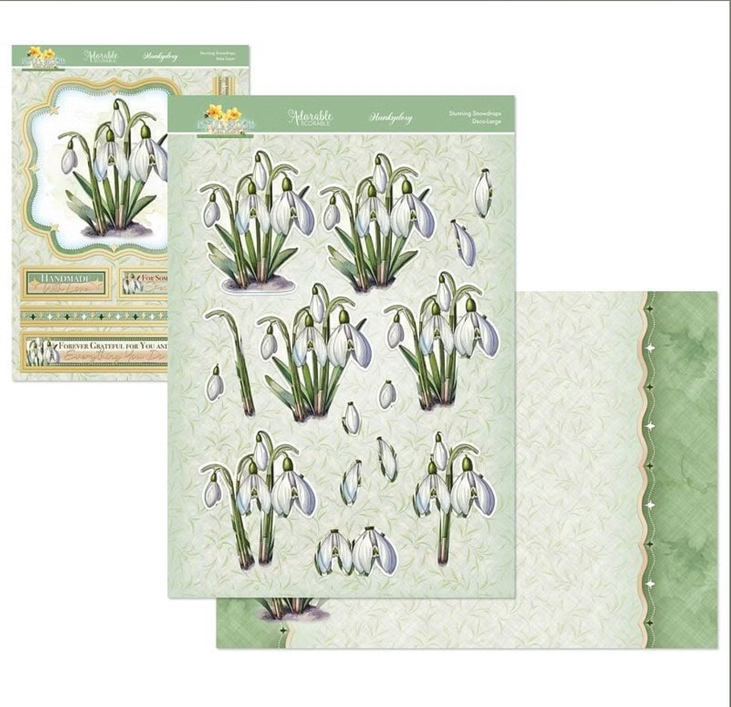 In Full Bloom - Floral Delights Deco-Large Set - Stunning Snowdrops