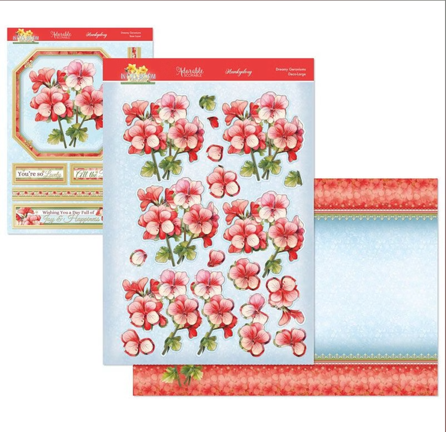In Full Bloom - Floral Delights Deco-Large Set - Dreamy Geraniums