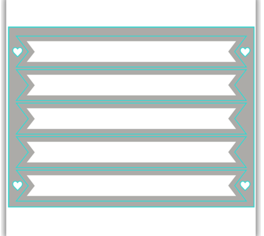 JHD Message Banner Die Set JHD-CUT-1018