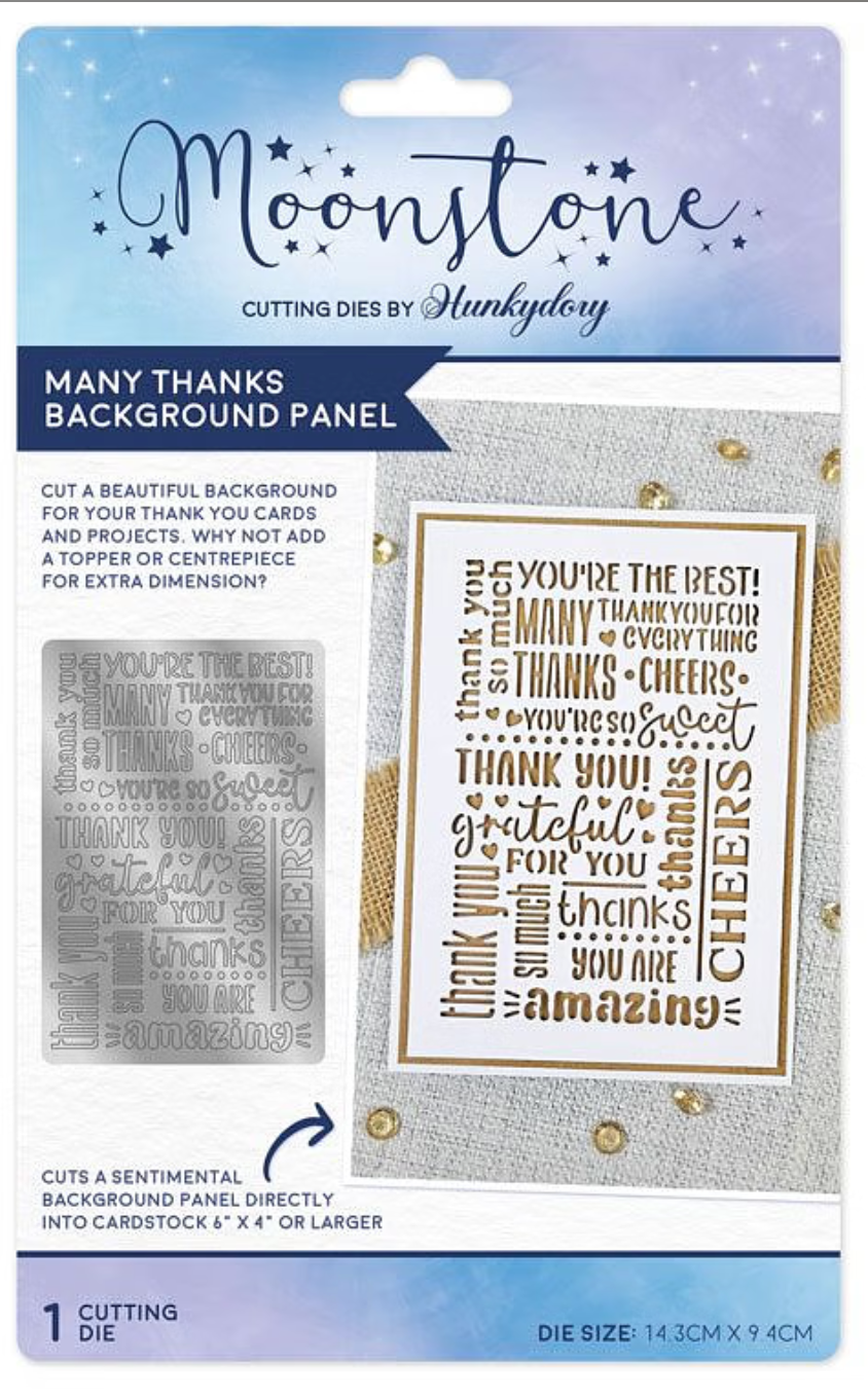 Moonstone Dies - Many Thanks Background Panel