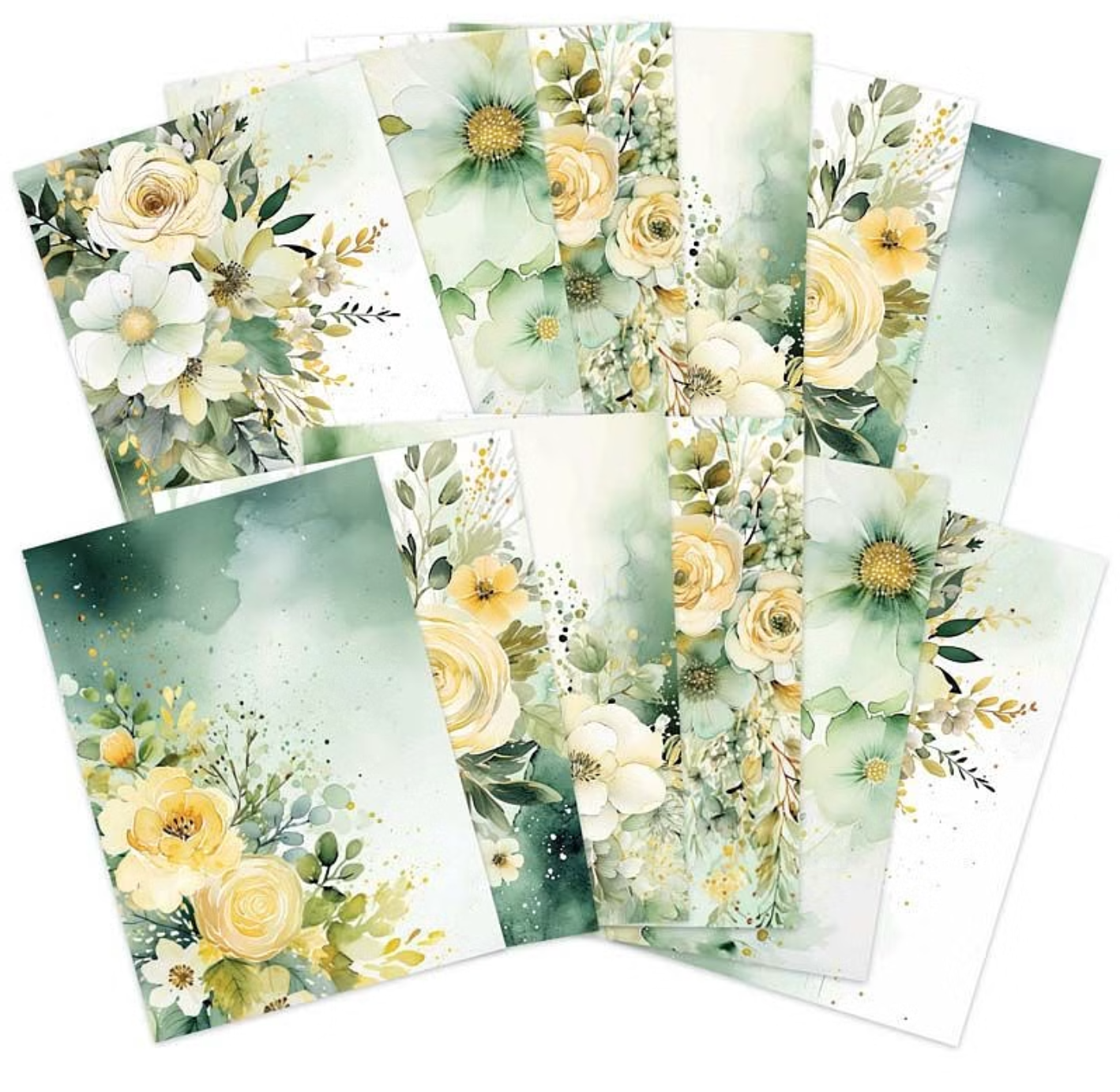 Adorable Scorable Designer Card Packs - Sage Blooms