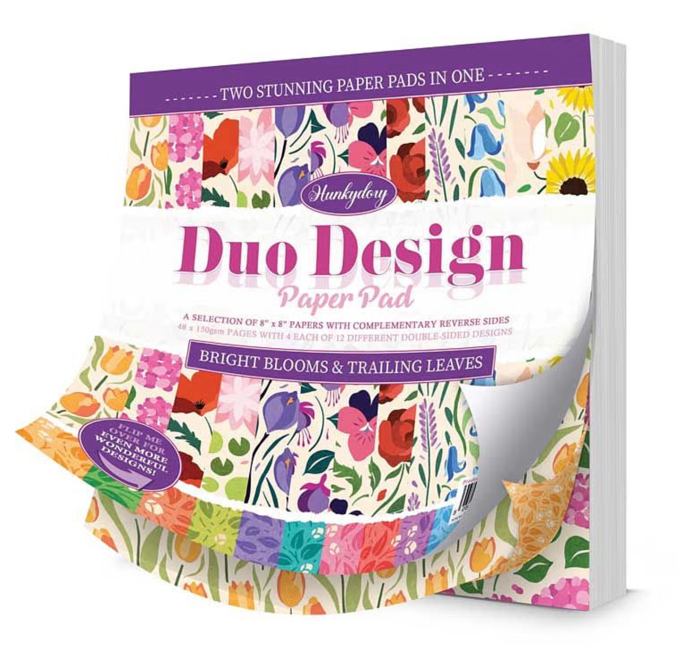 Duo Design Paper Pads - Bright Blooms & Trailing Leaves