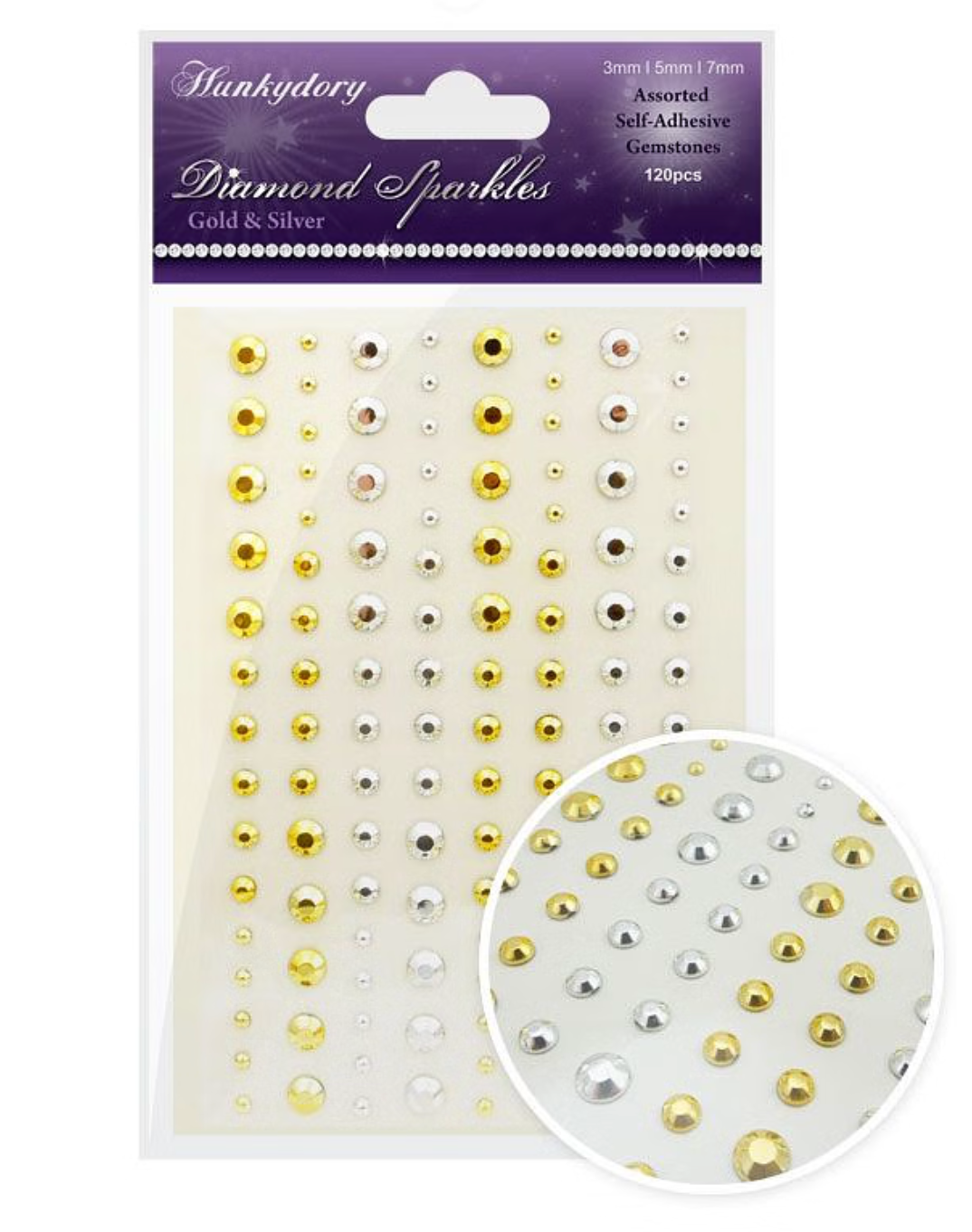 Diamond Sparkles Gemstones Gold & Silver