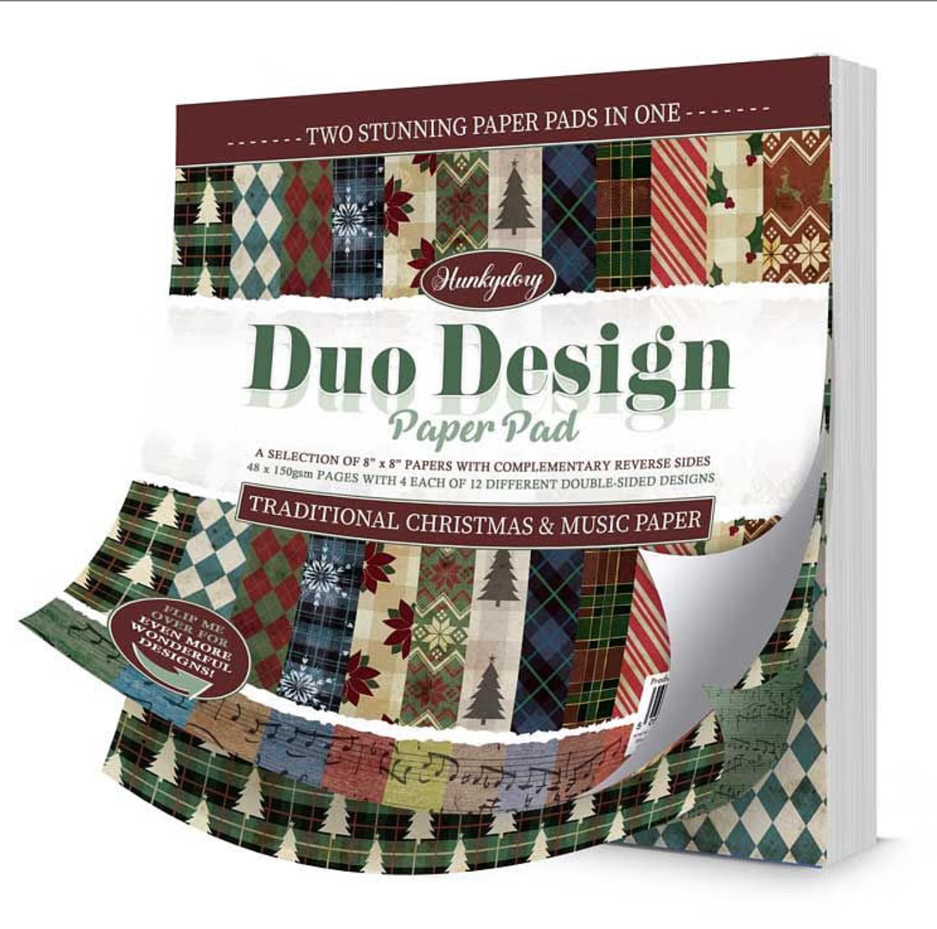 Duo Design Paper Pads - Traditional Christmas & Music Paper