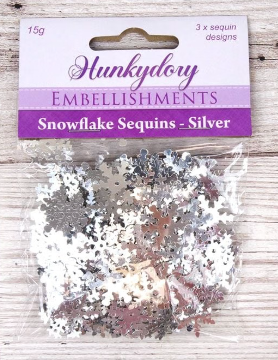 Snowflake Sequins - Silver