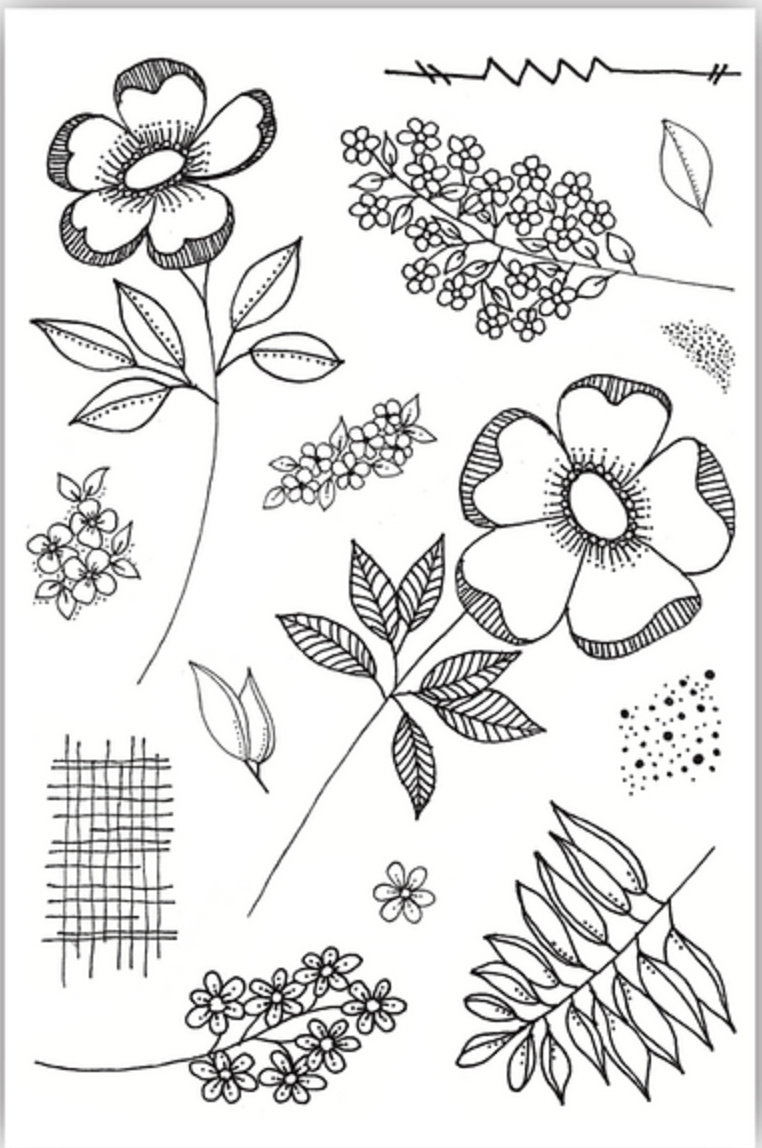 JH1095 Nature's Garden #1 A6 Stamp Set