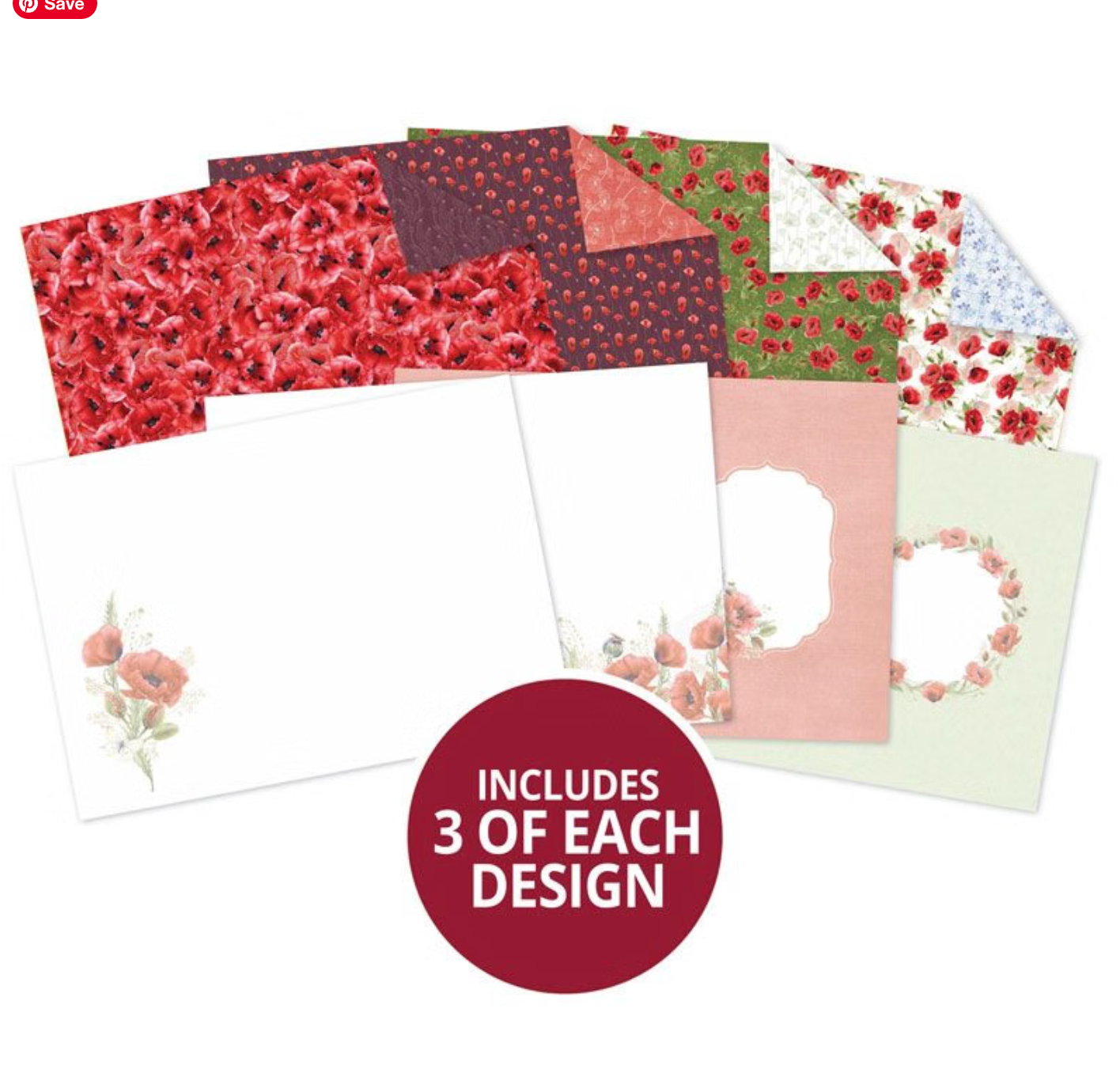 Everlasting Poppies Luxury Card Inserts & Papers