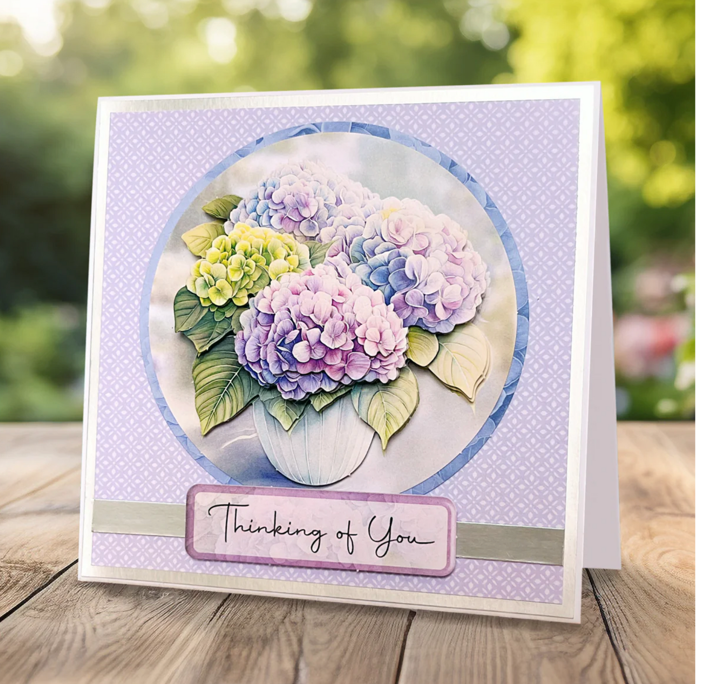 Die Cut Decoupage – Hydrangea Vase (pack of 3)