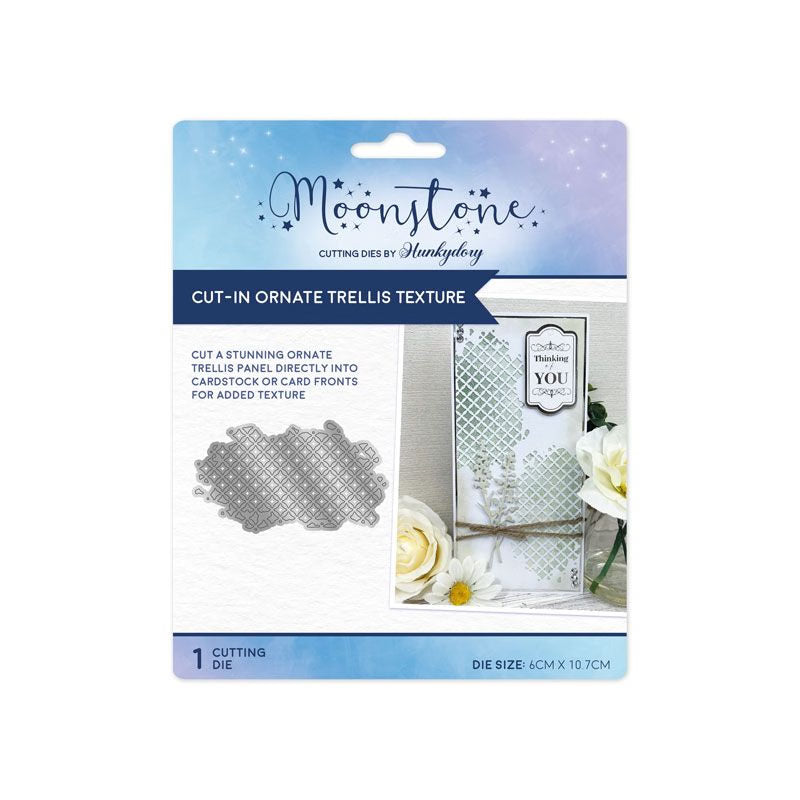 Moonstone Dies - Cut-in Ornate Trellis Texture