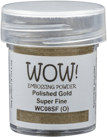 WC08SF Polished Gold Super Fine - embossing powder