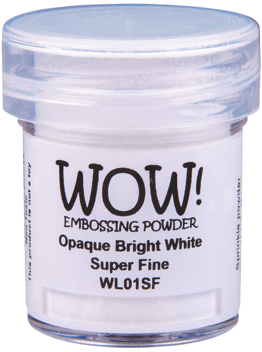 WL01 Bright White 15ml Jar - embossing powder