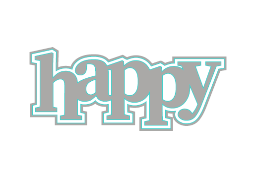 JHD-CUT-1019 Happy Profile Die Set
