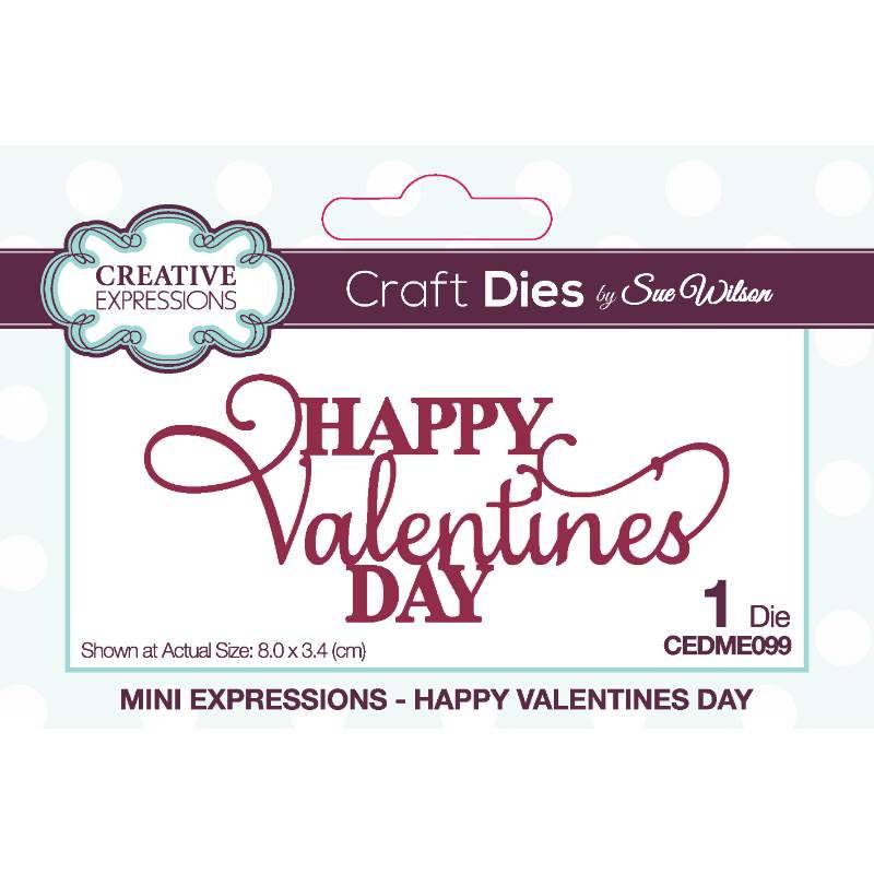 Creative Expressions Sue Wilson Mini Expressions Happy Valentines Day