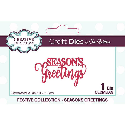 Creative Expressions Sue Wilson Mini Expressions Seasons Greetings