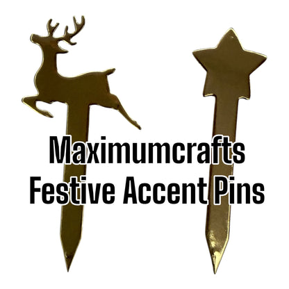 Maximumcrafts Festive Accent Pins with FREE Berry Branch die