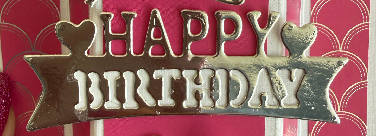 Stacked Birthday Banner die