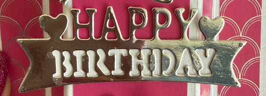 Stacked Birthday Banner die