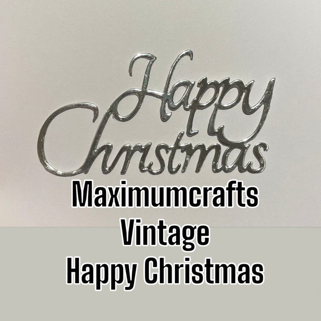 Maximumcrafts Vintage Happy Christmas