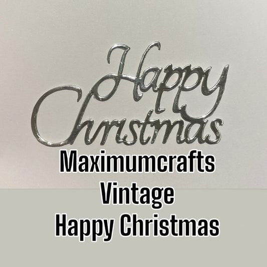 Maximumcrafts Vintage Happy Christmas