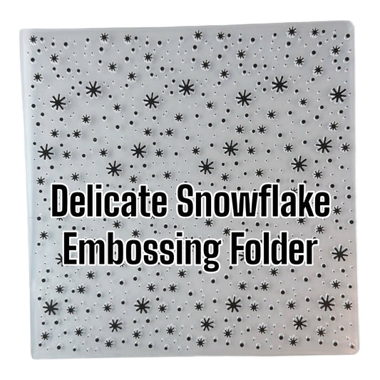 Delicate Snowflake Embossing Folder