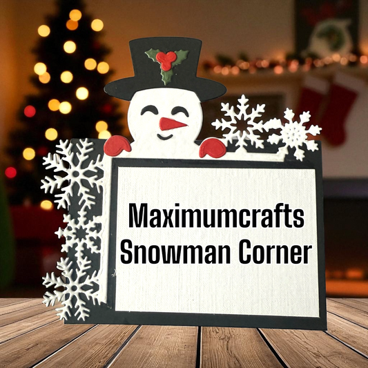 Maximumcrafts Snowman Corner