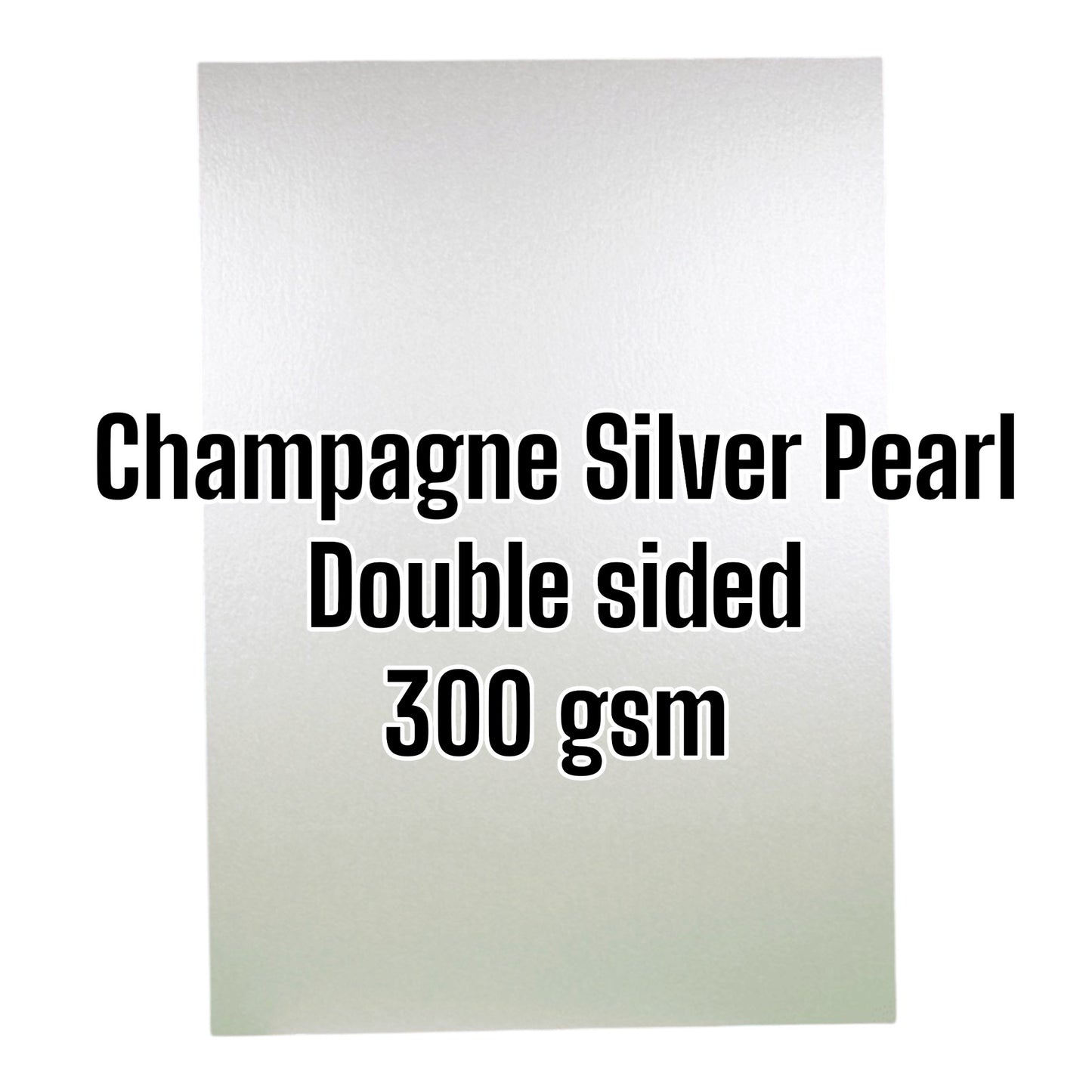 Champagne Silver Pearl Double sided 300gsm