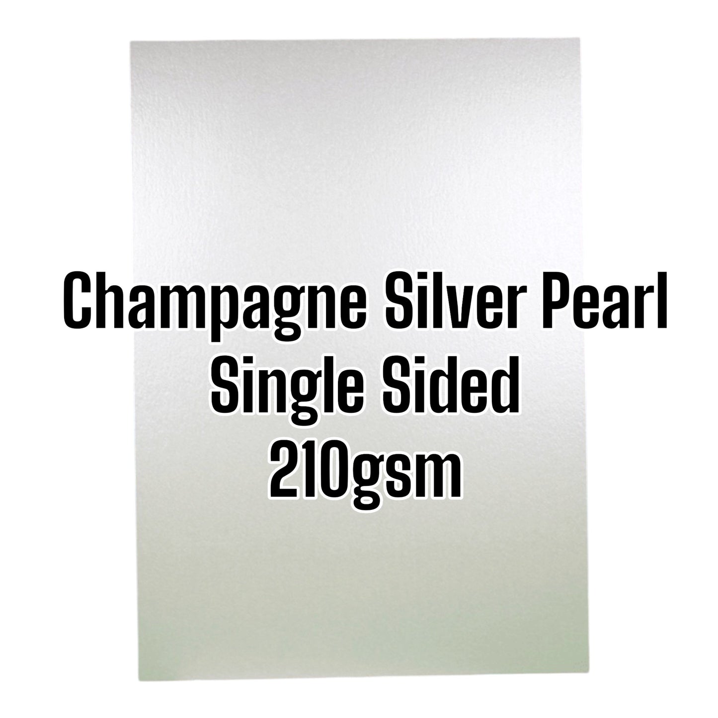 Champagne Silver Pearl Single sided - 210gsm