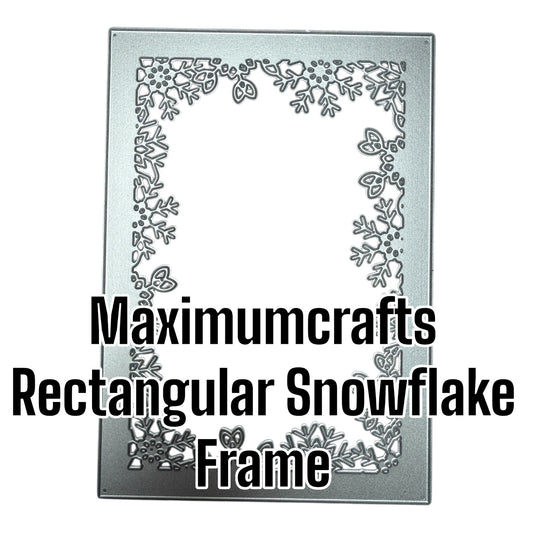 Maximumcrafts Rectangular SnowFlake Frame