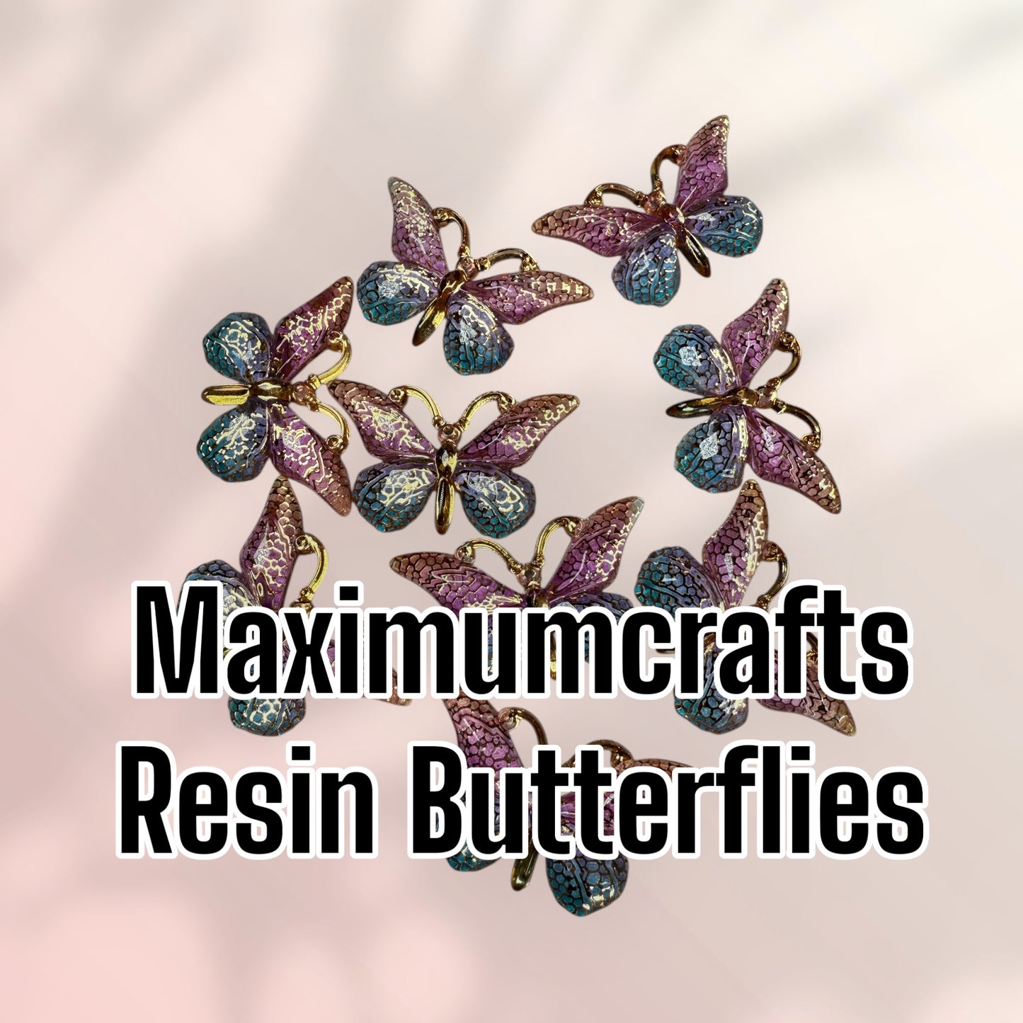 Maximumcrafts Resin Butterflies