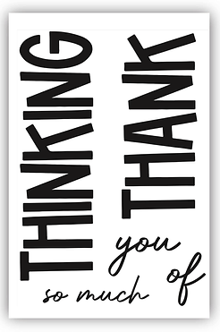 JHE1037 Thinking/Thank & More! A7 Stamp Set