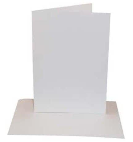 5X7 Straight edge card blanks & envelopes 250gms - Pack of 10