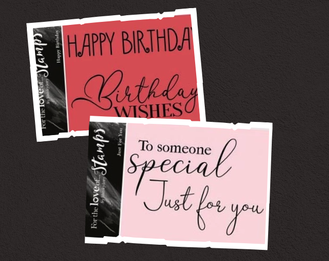 For The Love of Stamps Duo - Happy Birthday & Just For You