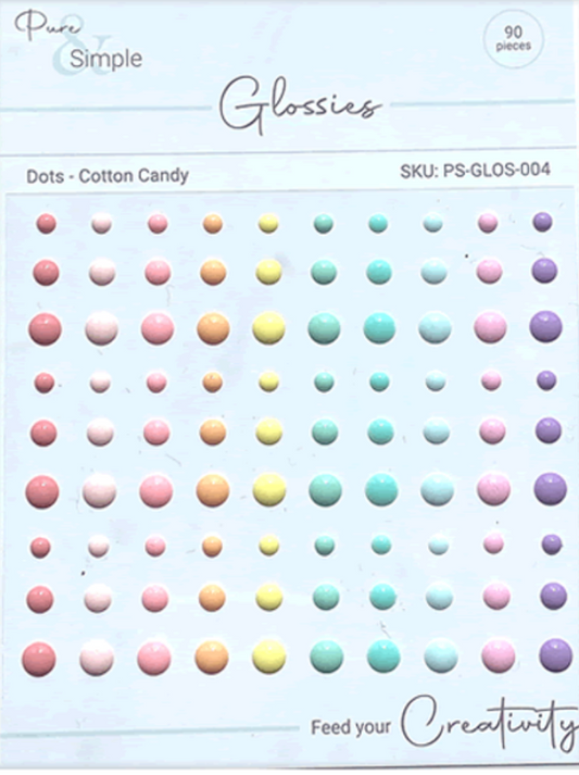 PS-GLOS-004 Glossies Dots - Cotton Candy