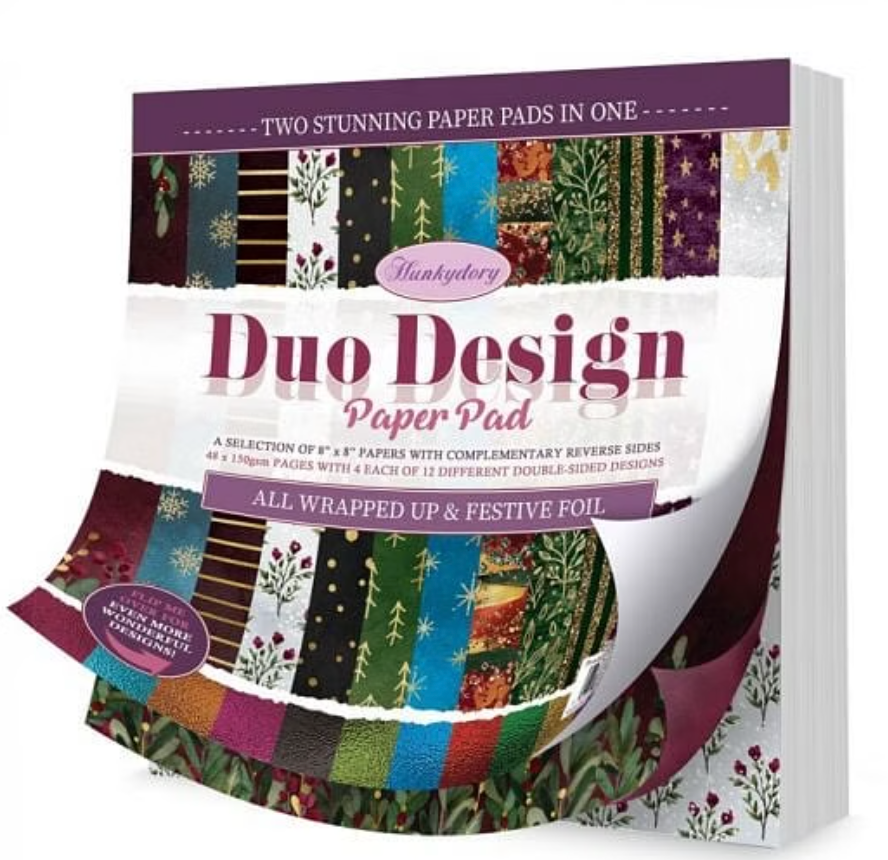 Duo Design Paper Pad - All Wrapped Up & Festive Foil