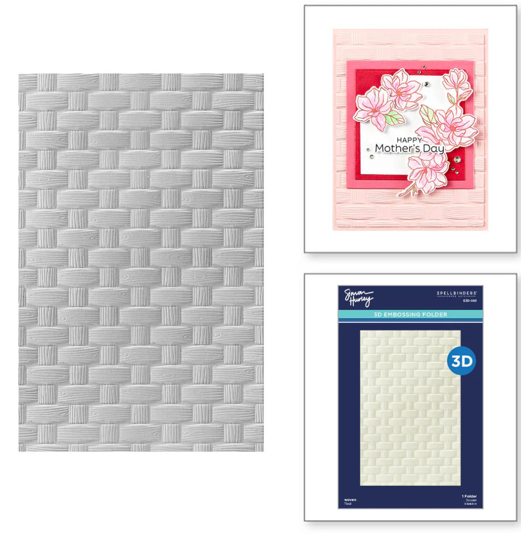 Spellbinders 3D embossing folder - Woven