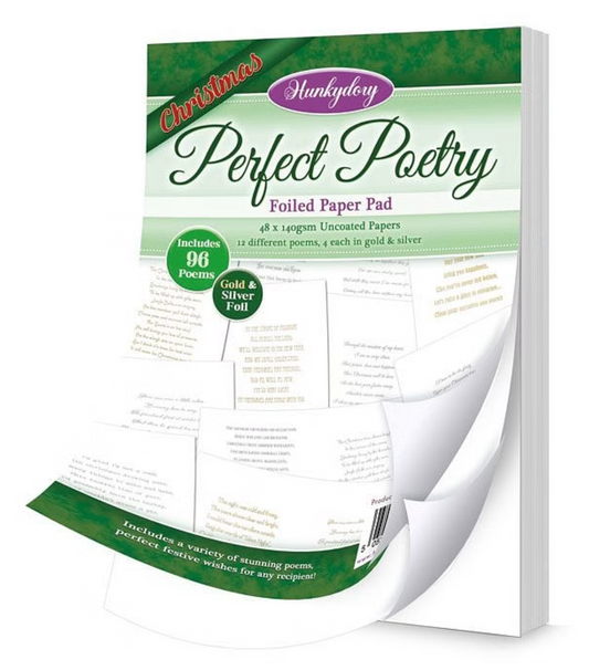 Perfect Poetry Foiled Paper Pad - Christmas