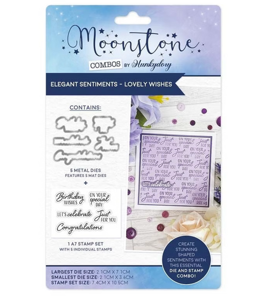 Moonstone Combos - Elegant Sentiments - Lovely Wishes