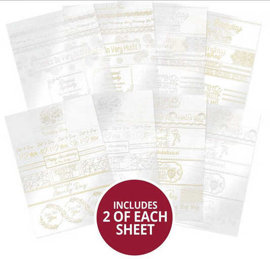 Luxury Foiled Acetate Card Wraps