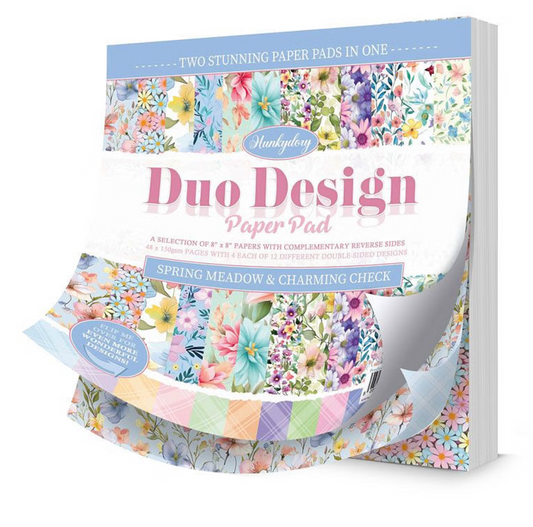 Duo Design Paper Pads - Spring Meadow & Charming Check