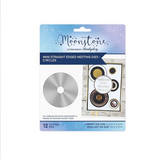 Mini Straight Edged Nesting Dies - Circles